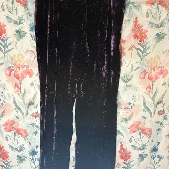 Vintage Velvet Purple Pants - Picture 5 of 9